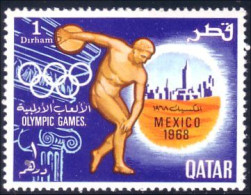 750 Qatar Discobole MNH ** Neuf SC (QAT-58) - Athletics