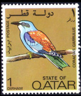 750 Qatar Oiseau European Roller Bird MH * Neuf CH (QAT-20) - Other & Unclassified