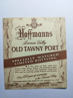 Etiquette AUSTRALIA BAROSSA VALLEY OLD TAWNY PORT SPECIALLY MATURED LIMITED BOTTLING HOFFMANNS TANUNDA - Otros & Sin Clasificación