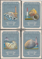 Guinea 10792-10795 (complete. Issue) Unmounted Mint / Never Hinged 2014 Mussels And Lighthouses - Guinea (1958-...)