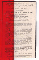 AALST - Sebastiaan Minner ° Aalst 18/04/1883 † Aalst 22/01/1947 - Devotion Images