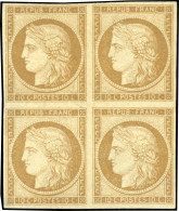 * 1 - 10c. Bistre. Bloc De 4. Fraicheur Postale. SUP. - 1849-1850 Ceres