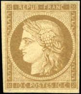 * 1a - 10c. Bistre-brun. Belles Marges. SUP. - 1849-1850 Cérès