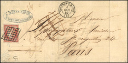 Obl. 7a - 1F. Vermillon Vif Obl. Grille S/lettre Frappée Du CàD De TOURNON-SUR-RHONE Du 6 Décembre 1849 à Destination De - 1849-1850 Cérès