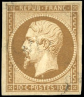 Obl. 9a - 10c. Bistre-brun Foncé. Obl. Légère. SUP. - 1849-1850 Ceres