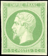 ** 12a - 5c. Vert-jaune. SUP. - 1853-1860 Napoleon III