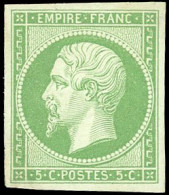 * 12a - 5c. Vert-jaune. Très Frais. TB. - 1853-1860 Napoléon III.