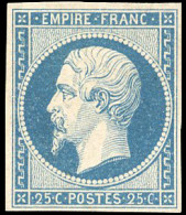 * 15 - 25c. Bleu. Très Frais. Charnière Quasi-invisible. SUP. - 1853-1860 Napoléon III