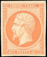 * 16 - 40c. Orange. Très Belle Couleur Et Fraîcheur. SUP. - 1853-1860 Napoleone III