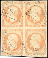 Obl. 16 - 40c. Orange. Bloc De 4. Obl. PC 1675. TB. - 1853-1860 Napoléon III.