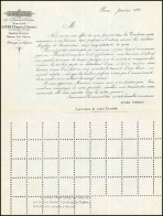 Obl. Circulaire Originale De La Société SUSSE FRERES De 1861, Décrivant Son Procédé De Dentelure Des Timbres. Ce Procédé - 1862 Napoleon III