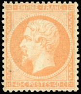 * 23 - 40c. Orange. SUP. - 1862 Napoleon III