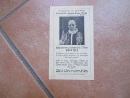 1942 Circolo S.Pietro Festa Apostoli Preghiamo Per Il Successore PIO XII Statua S.Pietro - Devotion Images