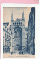 LISIEUX CATHEDRALE SAINT PIERRE PORTAIL SUD ANIMEE - Lisieux