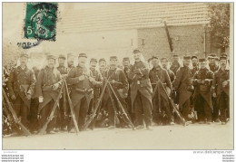CARTE PHOTO GROUPE DE SOLDATS 1908 - Otros & Sin Clasificación