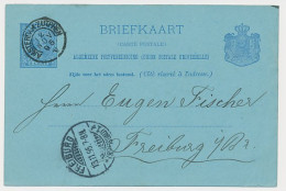Trein Kleinrondstempel Amsterdam - Zutphen V 1895 - Cartas & Documentos