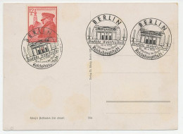 Picture Postcard / Postmark Germany 1939 50th Anniversary Hitler - Reichstag Building Berlin - WW2 (II Guerra Mundial)