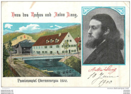 OBERAMMERGAU PASSIONSSPIEL ANTON LANG VOYAGEE EN 1900 - Oberammergau