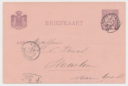 Gorinchem - Trein Kleinrondstempel Rotterdam - Arnhem II 1895 - Lettres & Documents