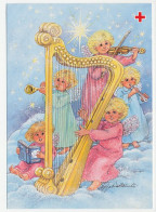 Postal Stationery Aland 1995 Harp - Violin Trumpet - Music