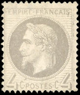 ** 27A - 4c. Gris. B. - 1863-1870 Napoléon III Con Laureles