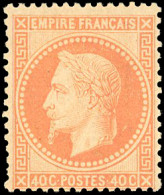 * 31 - 40c. Orange. Belle Nuance. B. - 1863-1870 Napoléon III Lauré