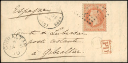 Obl. 31 - 40c. Orange Obl. S/lettre Frappée Du CàD De VILLERS-COTTERETS Du 31 Décembre 1869 à Destination De La Poste Re - 1863-1870 Napoléon III Con Laureles