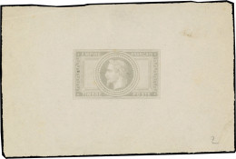 (*) 33 - Epreuve S/feuillet Du 5F. De L'Empire. SUP. - 1863-1870 Napoléon III Con Laureles