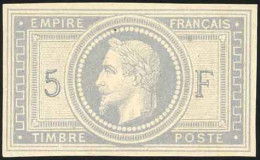 ** 33c - 5F. Violet Gris. ND. SUP. - 1863-1870 Napoléon III Lauré