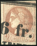 Obl. 40B - 2c. Brun-rouge. Report 2. Obl. Typo Des Journaux. TB. - 1870 Bordeaux Printing