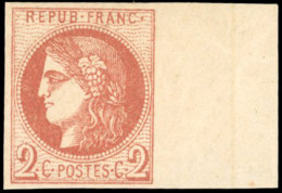 * 40Ba - 2c. Rouge-brique. Report 2. BdeF. SUP. - 1870 Bordeaux Printing