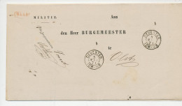Naamstempel Twello 1871 - Lettres & Documents