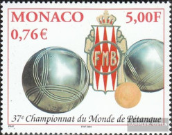 Monaco 2558 (complete Issue) Unmounted Mint / Never Hinged 2001 Petanque-WM - Neufs