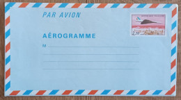 AEROGRAMME 1008-AER - Avion Concorde Survolant Paris - 1982 - Neuf - Aerogramme