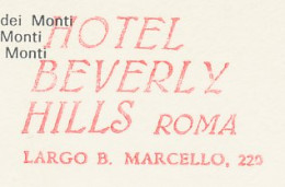 Meter Card Italy 1974 Hotel Beverly Hills Rome - Autres & Non Classés