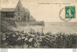 SAINT AUBIN SUR MER LES DEGATS DE LA MAREE EN 1920 - Saint Aubin