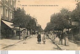 ABLON LA RUE DU BAC  ET LE PONT DE CHEMIN DE FER - Ablon Sur Seine