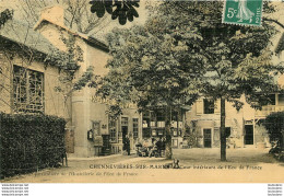 CHENNEVIERES SUR MARNE COUR INTERIEURE DE L'ECU DE FRANCE TOILEE COULEUR - Chennevieres Sur Marne