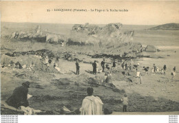 LOCQUIREC LA PLAGE ET LA ROCHE TOMBEE - Locquirec