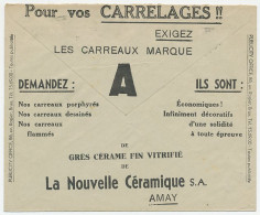 Postal Cheque Cover Belgium 1933 Tiles - Otros & Sin Clasificación