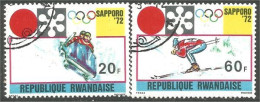 777 Rwanda Sapporo 1972 Ski Bobsleigh Sled (RWA-152) - Hiver