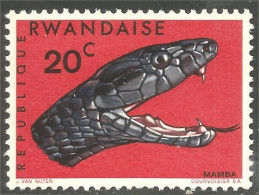 777 Rwanda Black Mamba Noir MH * Neuf (RWA-163a) - Ungebraucht