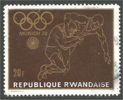 777 Rwanda Munich 1972 Wrestling Lutte (RWA-151) - Wrestling