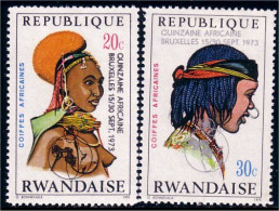 777 Rwanda Coiffures Hairdresses MH * Neuf (RWA-93a) - Kostüme