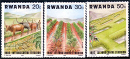777 Rwanda Erosion Eroding Land MH * Neuf (RWA-71) - Unused Stamps