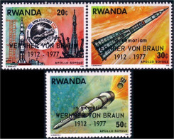 777 Rwanda Werner Van Braun MH * Neuf (RWA-50) - Unused Stamps