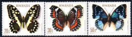 777 Rwanda Butterflies Papillons Schmetterlinge MH * Neuf (RWA-31) - Butterflies