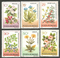 766 Roumanie Fleurs Flowers Rose Arnica Gentiane MNH ** Neuf SC (ROU-344) - Met Mechanische Systemen