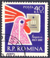 766 Roumanie Coq Cock Rooster Huhn Poule Hen Hahn (ROU-98) - Gallináceos & Faisanes