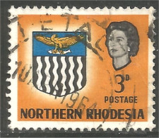 758 Northern Rhodesia Armoiries Coat Of Arms Aigle Eagle Adler Aquila (RHN-14e) - Timbres